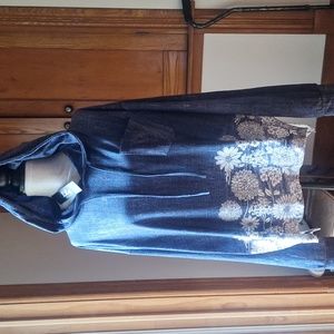 Hooded sweater, lily 3x